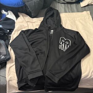 New Balance Black Hoodie with White Logo